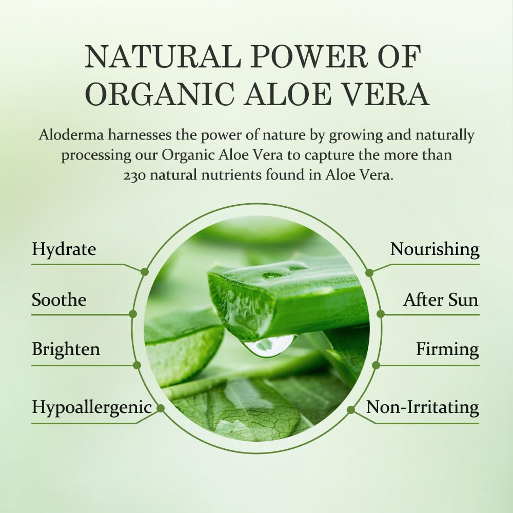 Aloderma gel applied on forearm calming redness and providing quick relief
