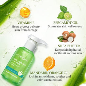 Aloderma cream texture on hand showing silky hydration and lightweight feel