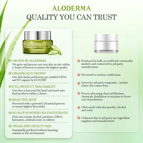 Aloderma cream under makeup showing lightweight finish and non-greasy benefit