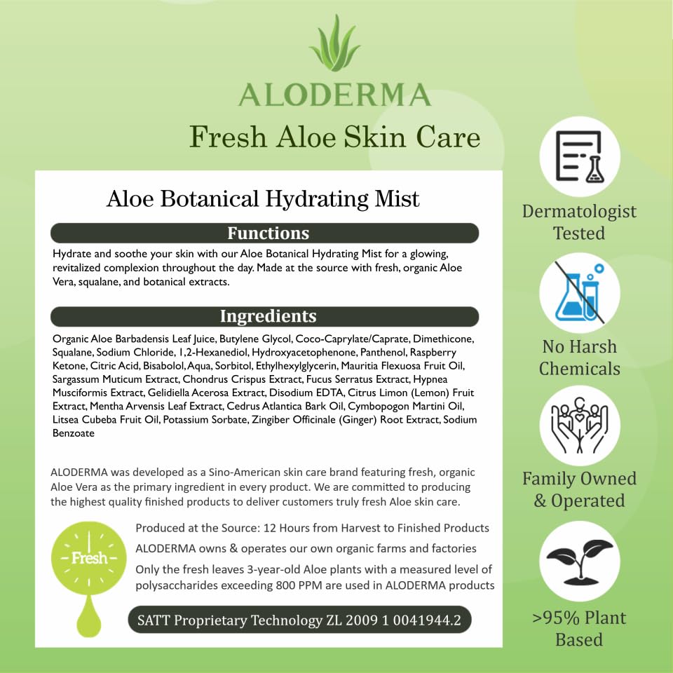 Aloderma aloe farm harvest scene showing farm-to-face freshness advantage