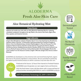 Aloderma aloe farm harvest scene showing farm-to-face freshness advantage