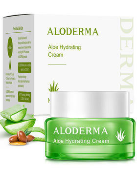 Aloderma front jar showing packaging and product name for clear identification and trust