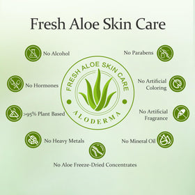 Aloderma mist applied over makeup providing refreshing dewy finish benefit