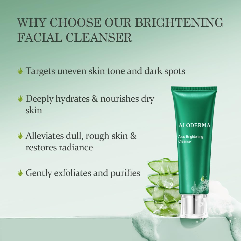 Aloderma ingredient shot highlighting papaya enzyme for gentle exfoliation