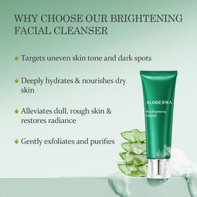 Aloderma ingredient shot highlighting papaya enzyme for gentle exfoliation