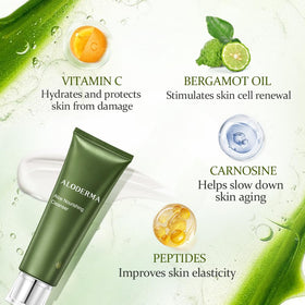 Aloderma light foam texture on hand demonstrating gentle cleanse