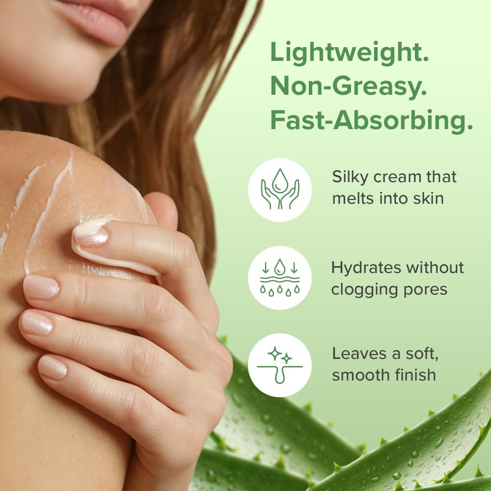 Aloe Infusion applied on hand demonstrating instant skin comfort benefit