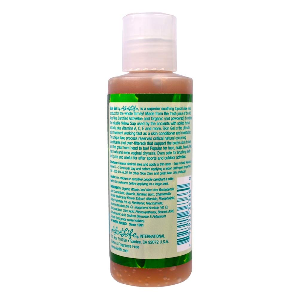 Aloe Life gel texture close-up highlighting smooth, hydrating consistency