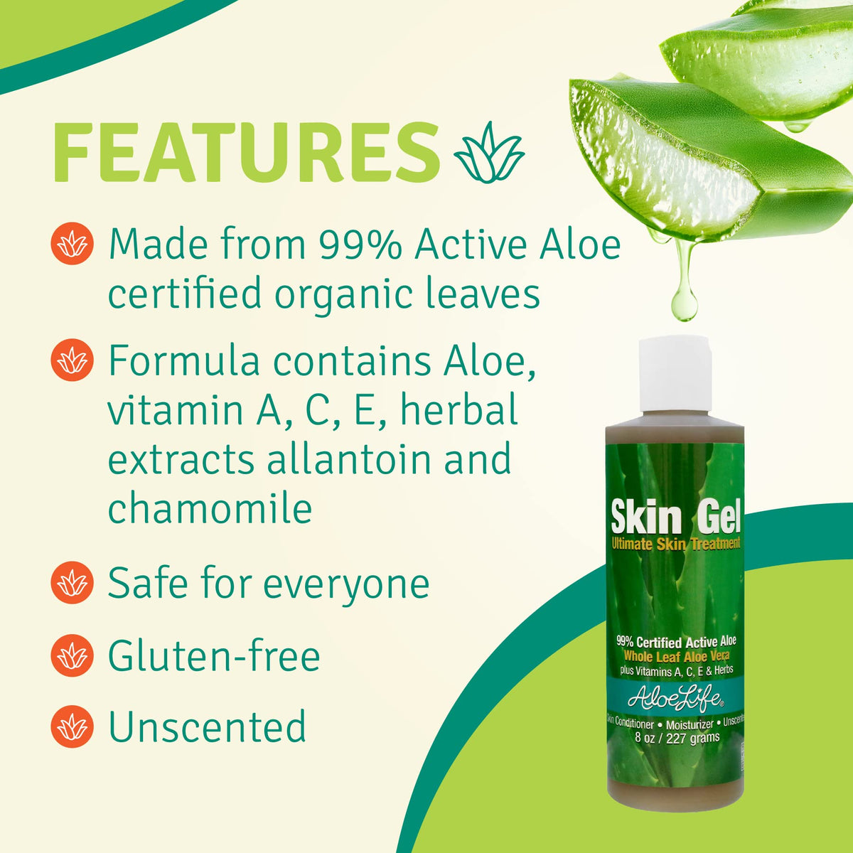 Aloe Life on scalp and hair illustrating gentle conditioning benefits