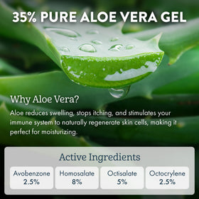 ALOE UP applying moisturizer to face and neck for daily protection