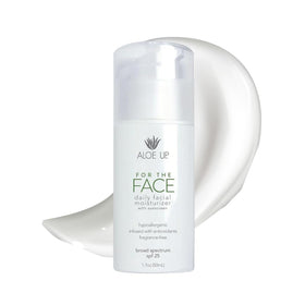 ALOE UP front packaging showing 1.7 oz tube and SPF 25 benefit