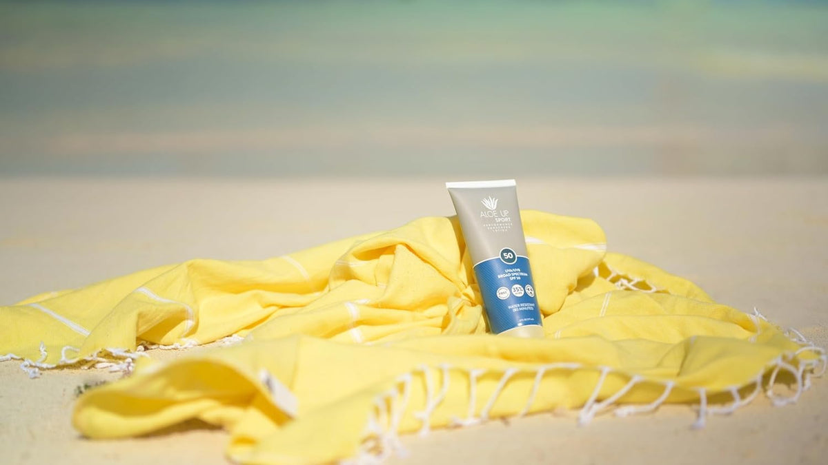 Close shot of pure aloe gel content in Aloe Up to show hydration