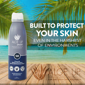 ALOE UP label ingredients and certifications highlighting clean formula benefits