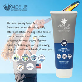 Aloe Up label ingredients closeup highlighting aloe and reef-safe claims