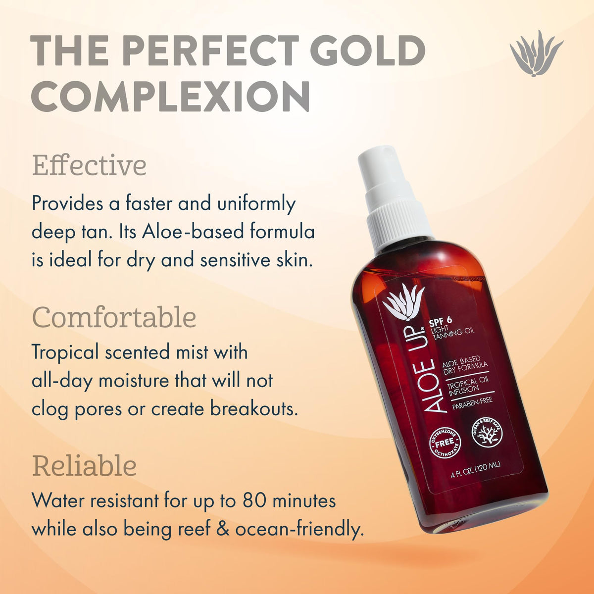 ALOE UP pump top close-up for easy, controlled dispensing benefit