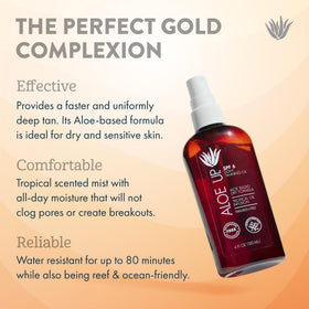 ALOE UP pump top close-up for easy, controlled dispensing benefit