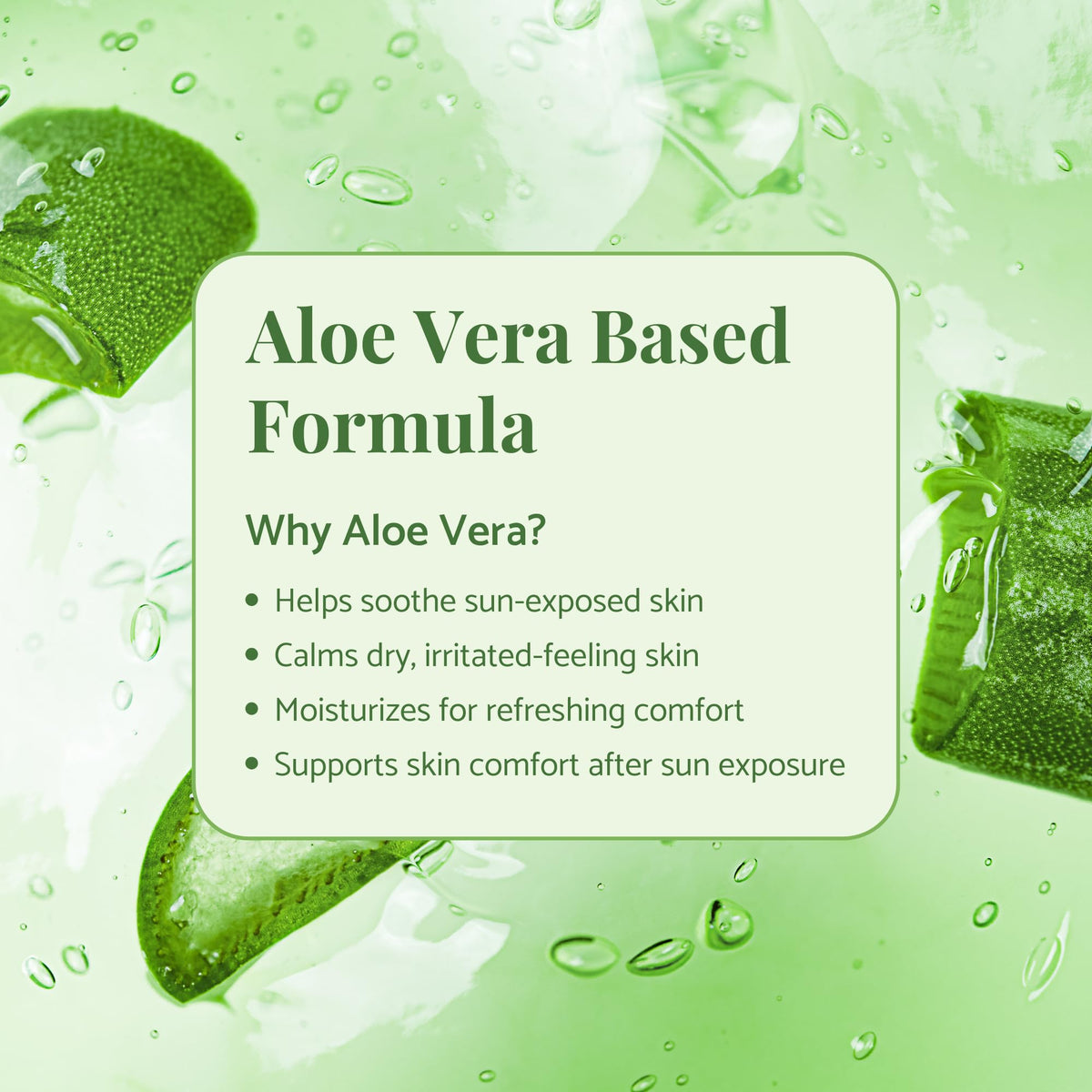 Aloe Up nozzle close-up displaying continuous mist spray for even coverage
