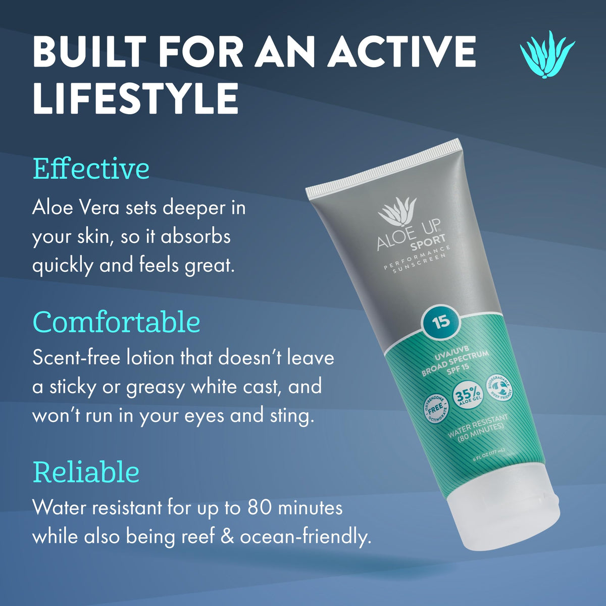 ALOE UP creamy texture close-up highlighting hydrating aloe gel