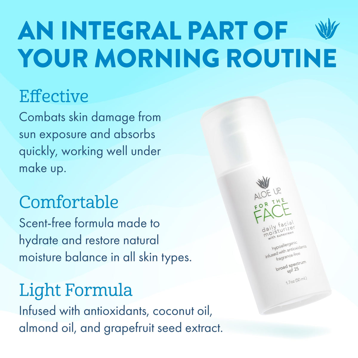 ALOE UP close-up texture of hydrating aloe gel-lotion for quick absorption