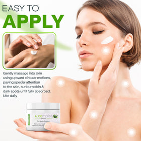 Using AloeMoist on elbows and knees to restore dry rough skin