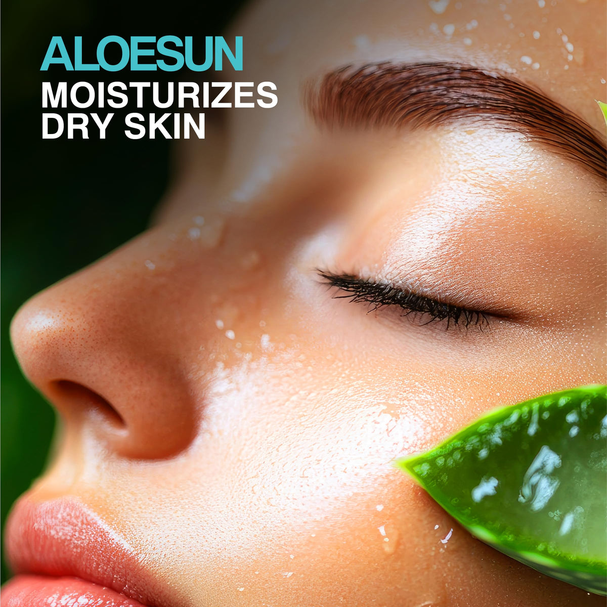 ALOESUN bottle beside travel essentials showcasing portability benefit