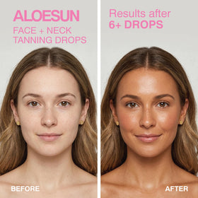 ALOESUN bottle staged in bathroom routine highlighting daily skincare fit