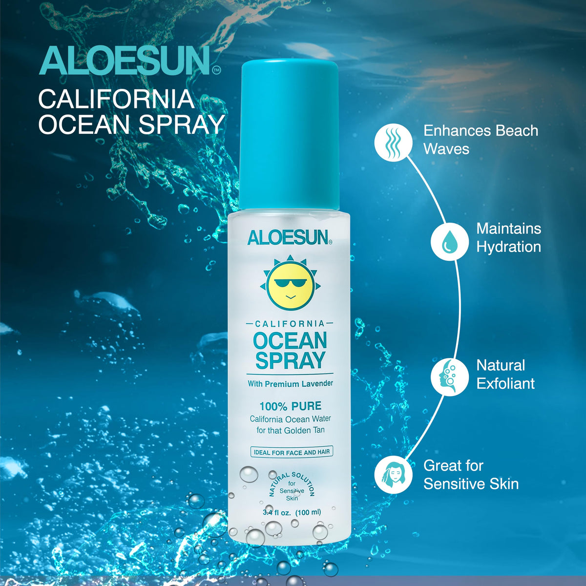 ALOESUN skin before and after tan prep showing smoother, even surface