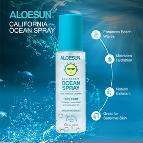 ALOESUN skin before and after tan prep showing smoother, even surface