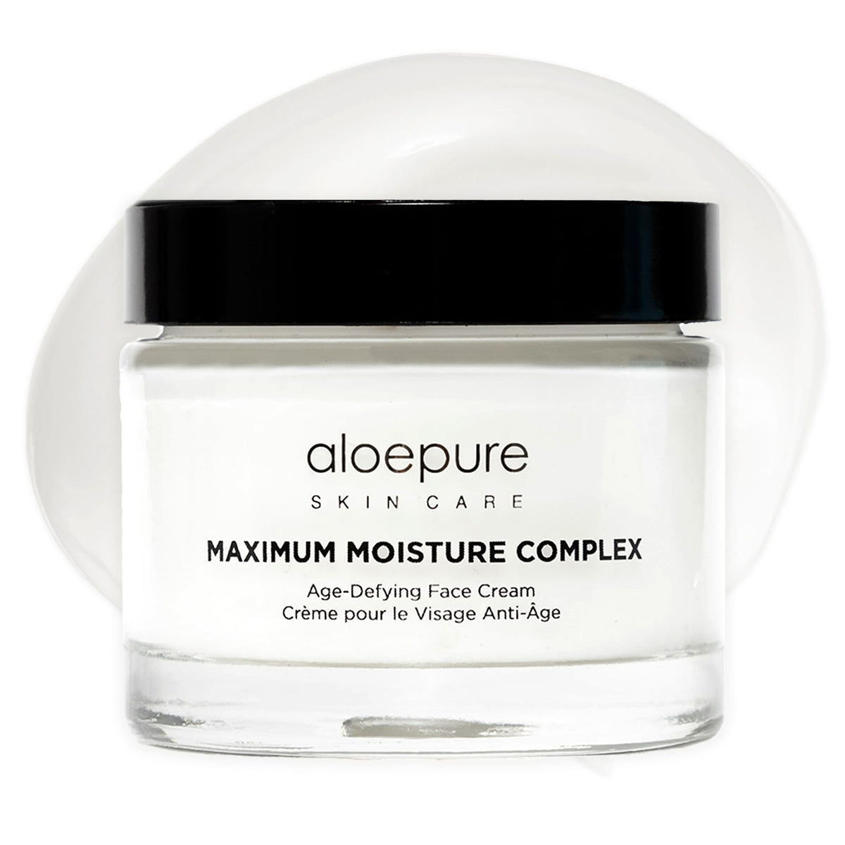 Aloette jar front view showing label and compact 2 oz size for travel