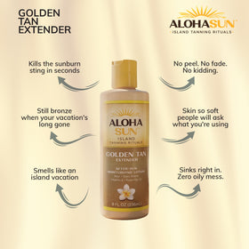 Aloha Sun cream texture close-up, highlights nourishing aloe and non-greasy feel