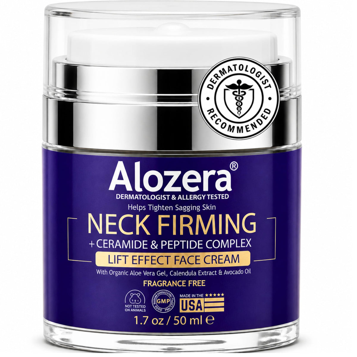 Alozera front packaging showing product and brand benefit