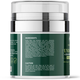 Gel spread on skin close-up, demonstrates lightweight cooling feel