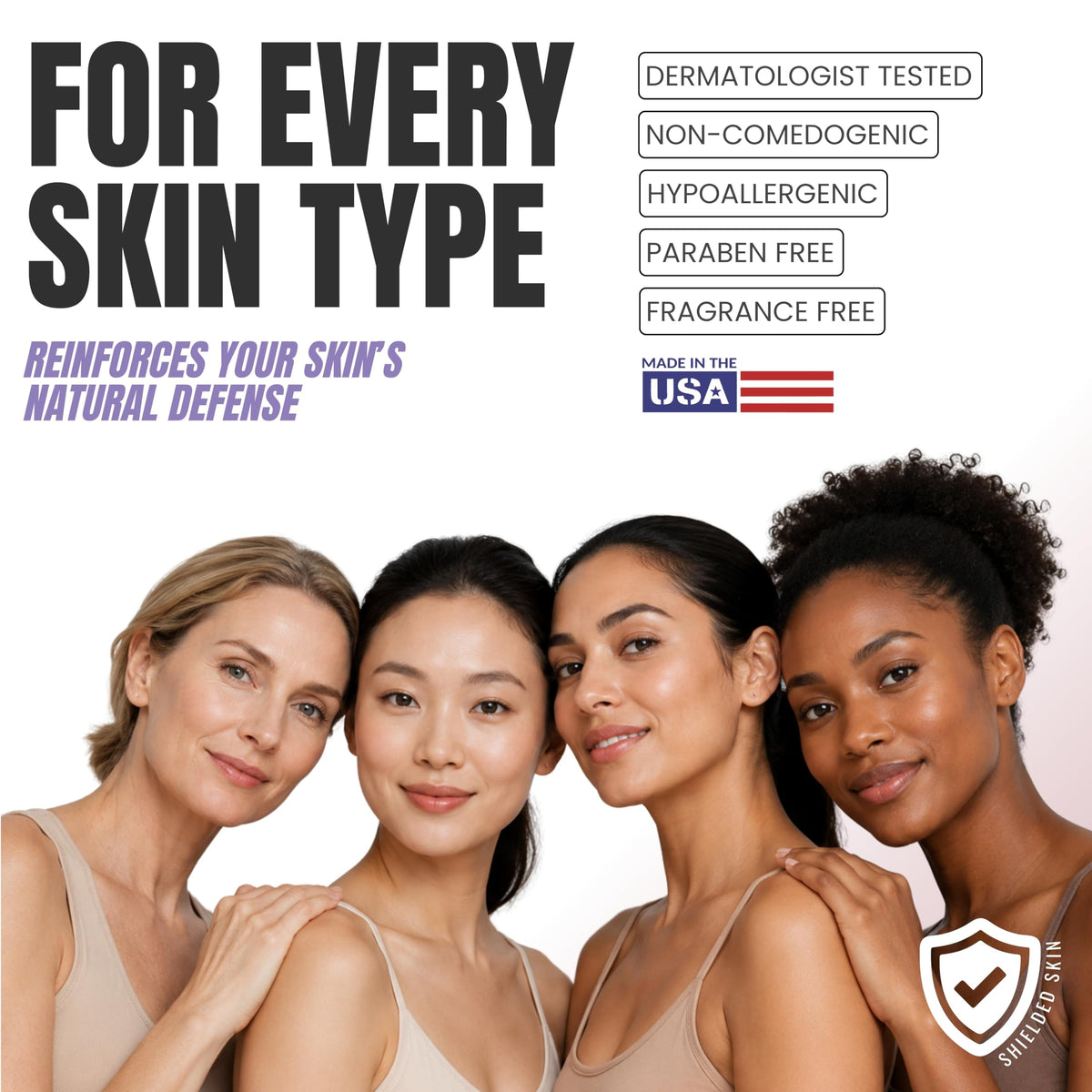 Alozera on bathroom counter lifestyle scene showing routine compatibility