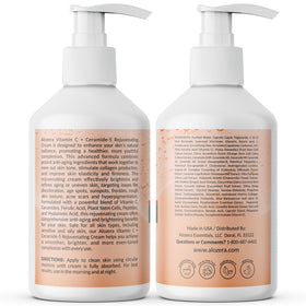 Alozera before-and-after skin texture comparison demonstrating visible smoothing