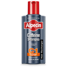 Alpecin C1 front bottle showing brand and clear purpose for energizing scalp
