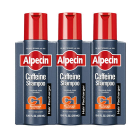 Alpecin C1 front packaging showing brand and benefits for convenient storage
