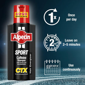 Alpecin CTX sport in gym bag lifestyle shot for post-workout freshness benefit