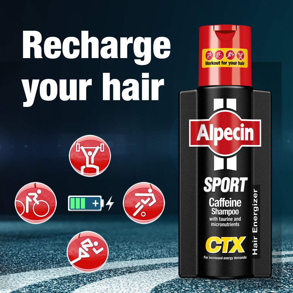 Alpecin CTX sport texture close-up highlighting lightweight lather benefit