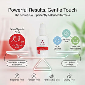 Alpha application on hand and neck demonstrating smooth application and coverage