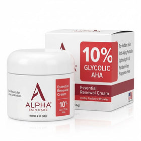 Alpha front packaging showing jar and benefits for visible smoothing