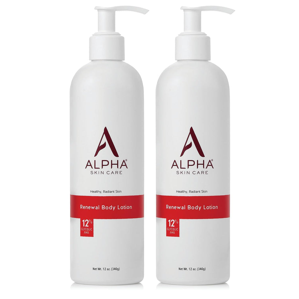 Alpha front packaging showing two 12 oz pump bottles and easy dispensing benefit
