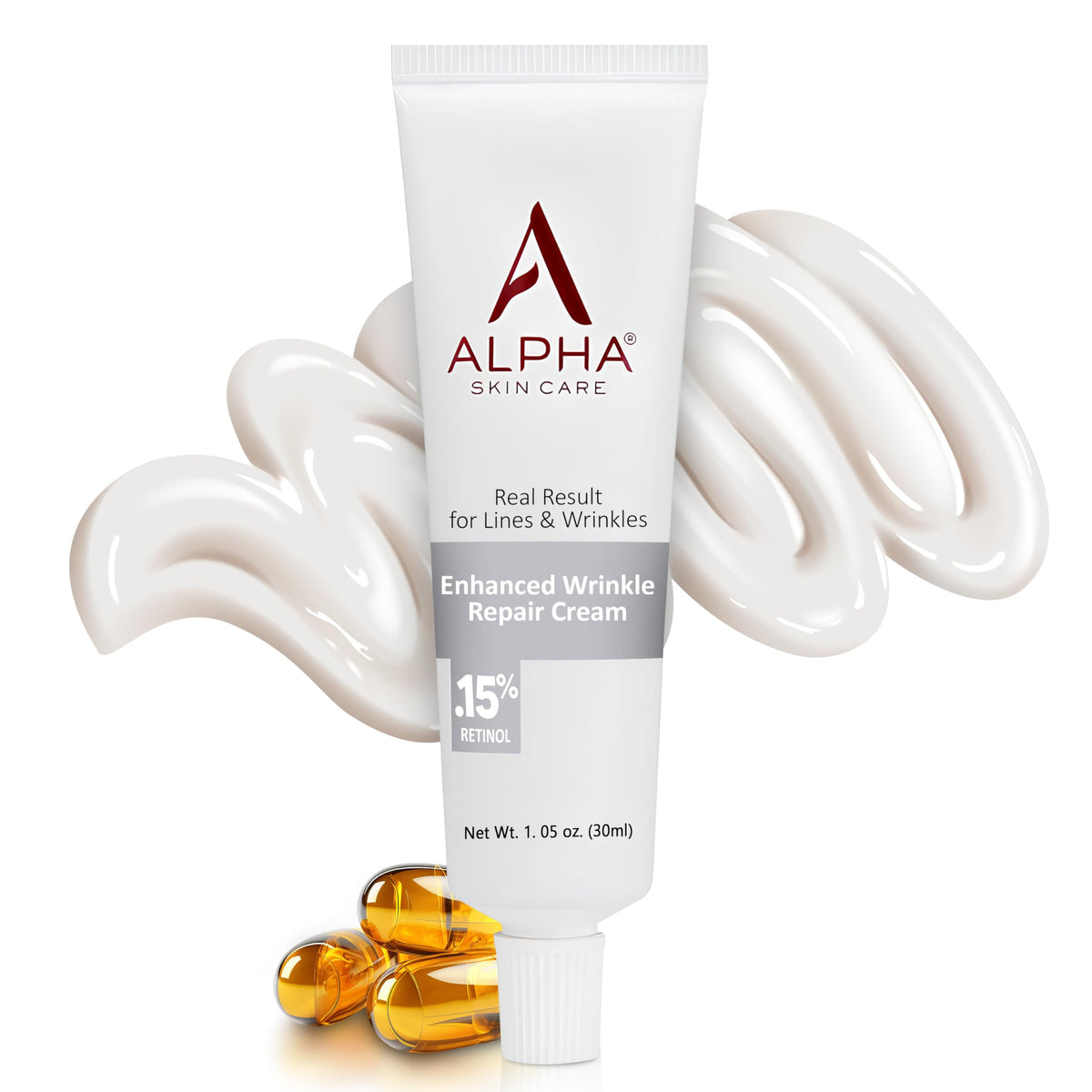 Alpha front packaging showing tube and clear product identity for quick selection