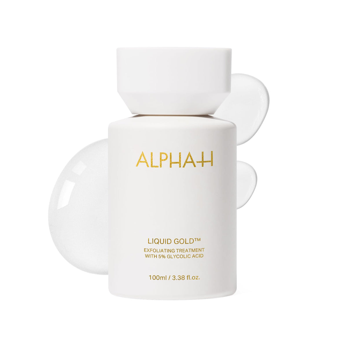 Alpha-H front packaging showing bottle and brand, highlights professional results