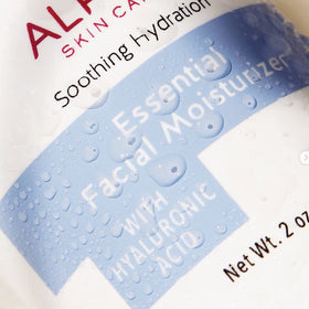 Alpha texture close-up revealing smooth cream consistency for fast absorption and hydration