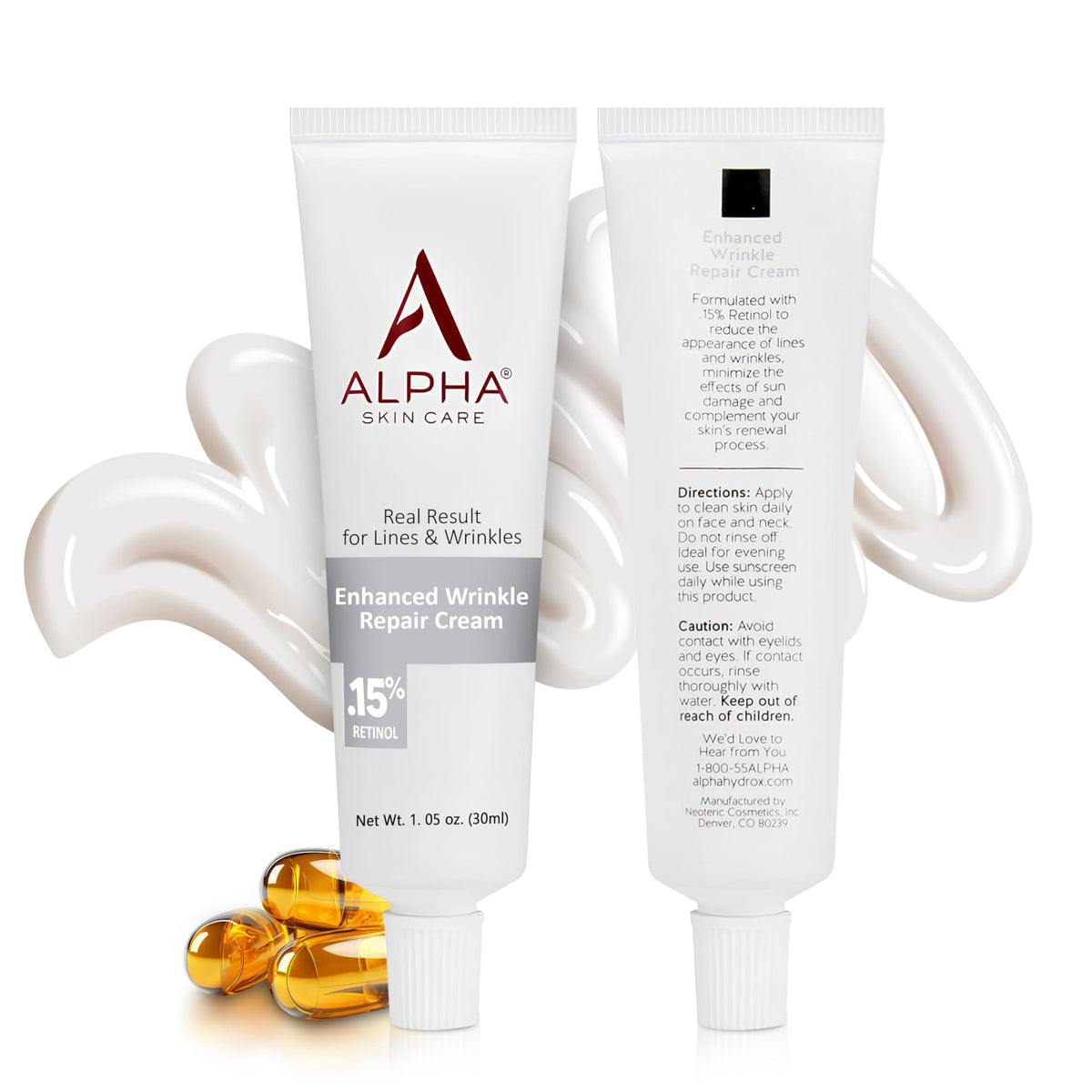 Alpha tube on nightstand beside lamp suggesting nighttime repair habit