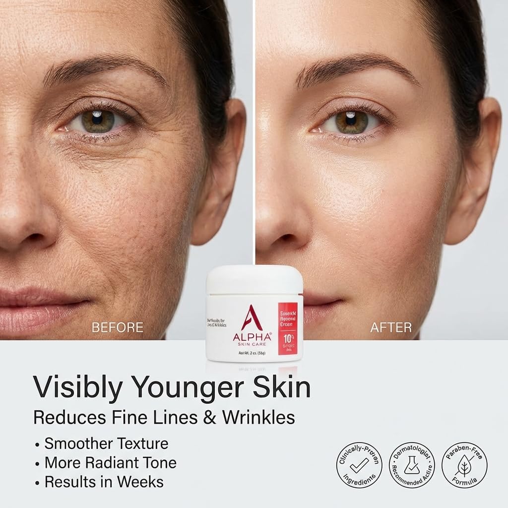 Alpha close-up texture of cream showing smooth consistency and gentle exfoliation