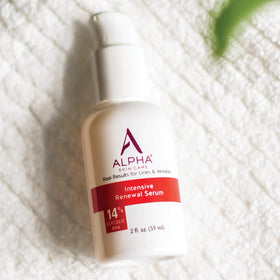 Alpha serum being dispensed on hand showing controlled application and hydration