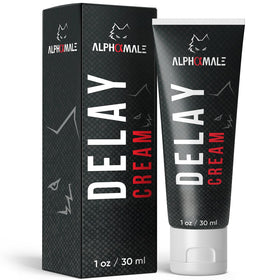AlphaMale front tube image showing branding and discreet packaging benefit