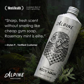 Alpine Provisions label closeup highlighting ingredients and vegan promise
