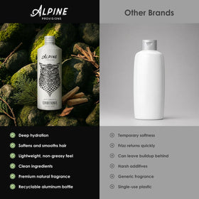 Alpine Provisions on bathroom shelf in lifestyle scene conveying premium routine